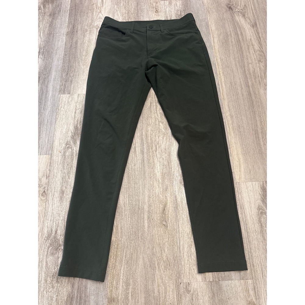 Public Rec Work to Play Pants Mens 32x34 Dark Olive Green Slim Performance Tech